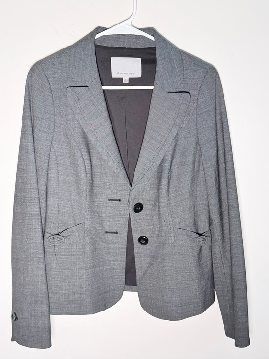 Classiques Entier Jackets & Blazers - Classiques Entier Gray Two-Button Tailored Blazer